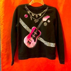 GIRLS ROCK N ROLL SWEATSHIRT!  WARM AND SUPER COOL